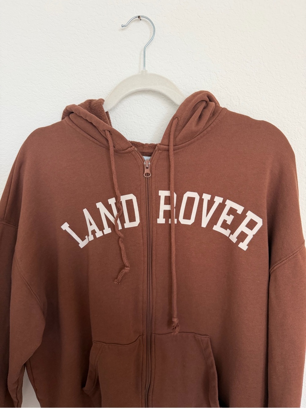 Women's Full-Zip Hoodie Jacket - Brown